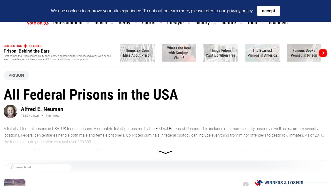 Federal Prison | List of Prisons in the USA - Ranker